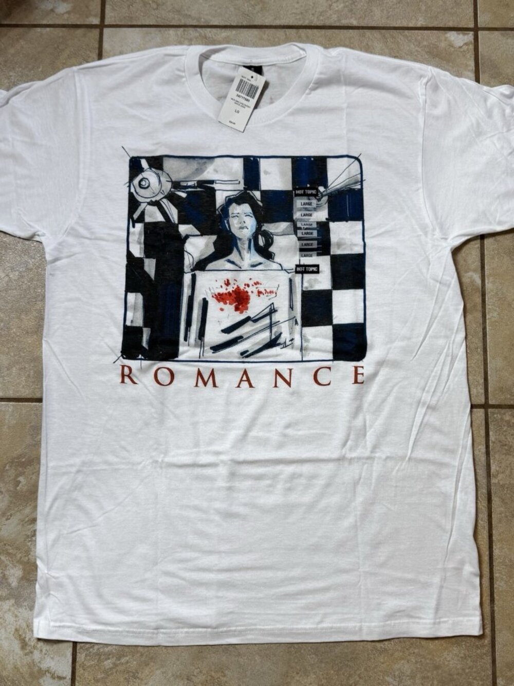 My Chemical Romance Three Cheers Operating Table Two-Sided T-Shirt LARGE New